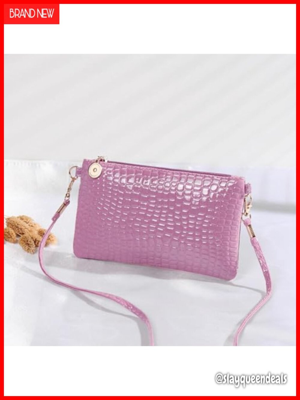 Small Crossbody Bag with Zipper Casual Messenger Handbag for Work Travel